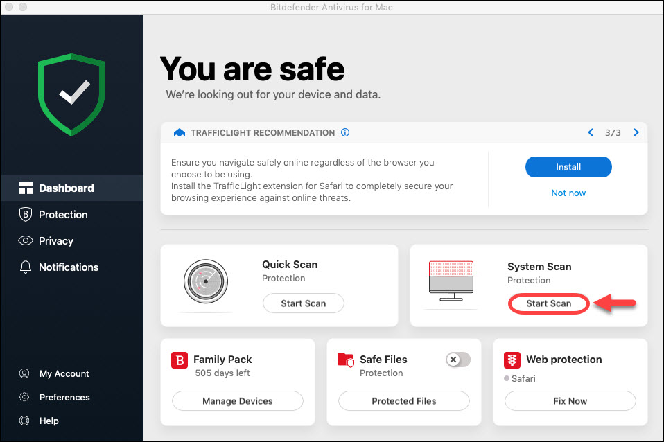 Scan for virus on mac free